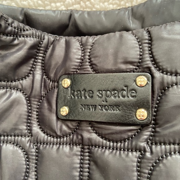 Kate Spade black quilted nylon purse - Picture 2 of 5